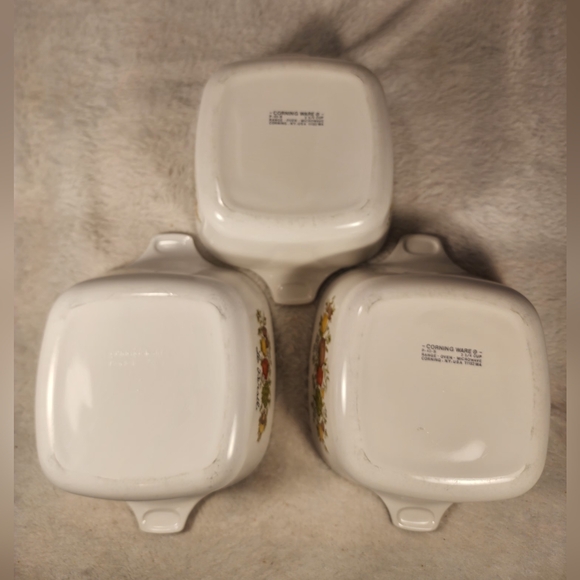 3 Vintage Corningware  Spice of Life P-43-B Casserole 2 3/4 Cup Dish Only NO Lid - Picture 2 of 5